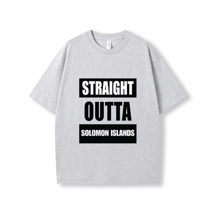 STRAIGHT OUTTA SOLOMON ISLANDS | OVERSIZE UNISEX TEE - Stick N It