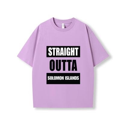 STRAIGHT OUTTA SOLOMON ISLANDS | OVERSIZE UNISEX TEE - Stick N It