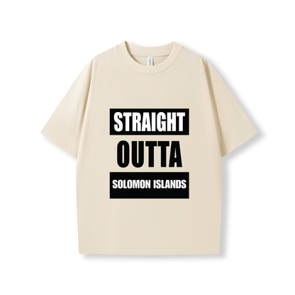 STRAIGHT OUTTA SOLOMON ISLANDS | OVERSIZE UNISEX TEE - Stick N It