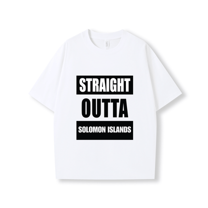 STRAIGHT OUTTA SOLOMON ISLANDS | OVERSIZE UNISEX TEE - Stick N It