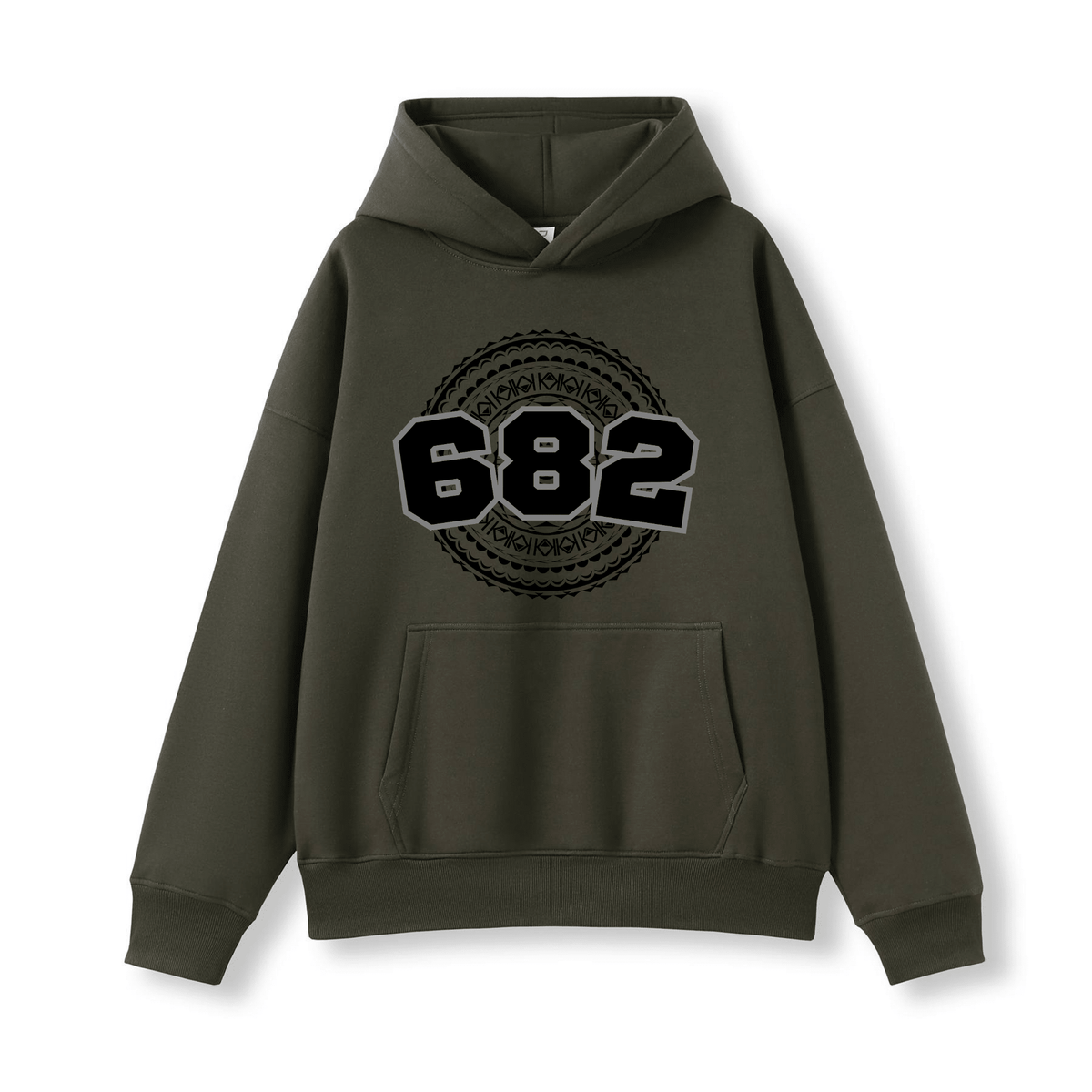 COOK ISLANDS | 682 | OVERSIZE UNISEX HOODIE | BLACK DESIGN - Stick N It