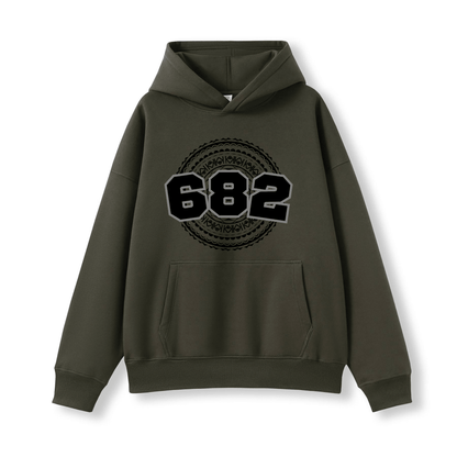 COOK ISLANDS | 682 | OVERSIZE UNISEX HOODIE | BLACK DESIGN - Stick N It