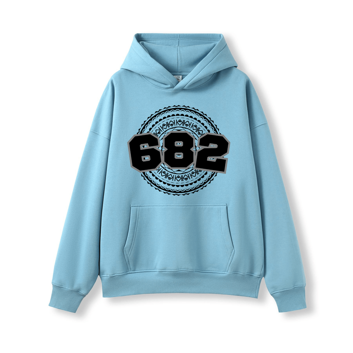 COOK ISLANDS | 682 | OVERSIZE UNISEX HOODIE | BLACK DESIGN - Stick N It