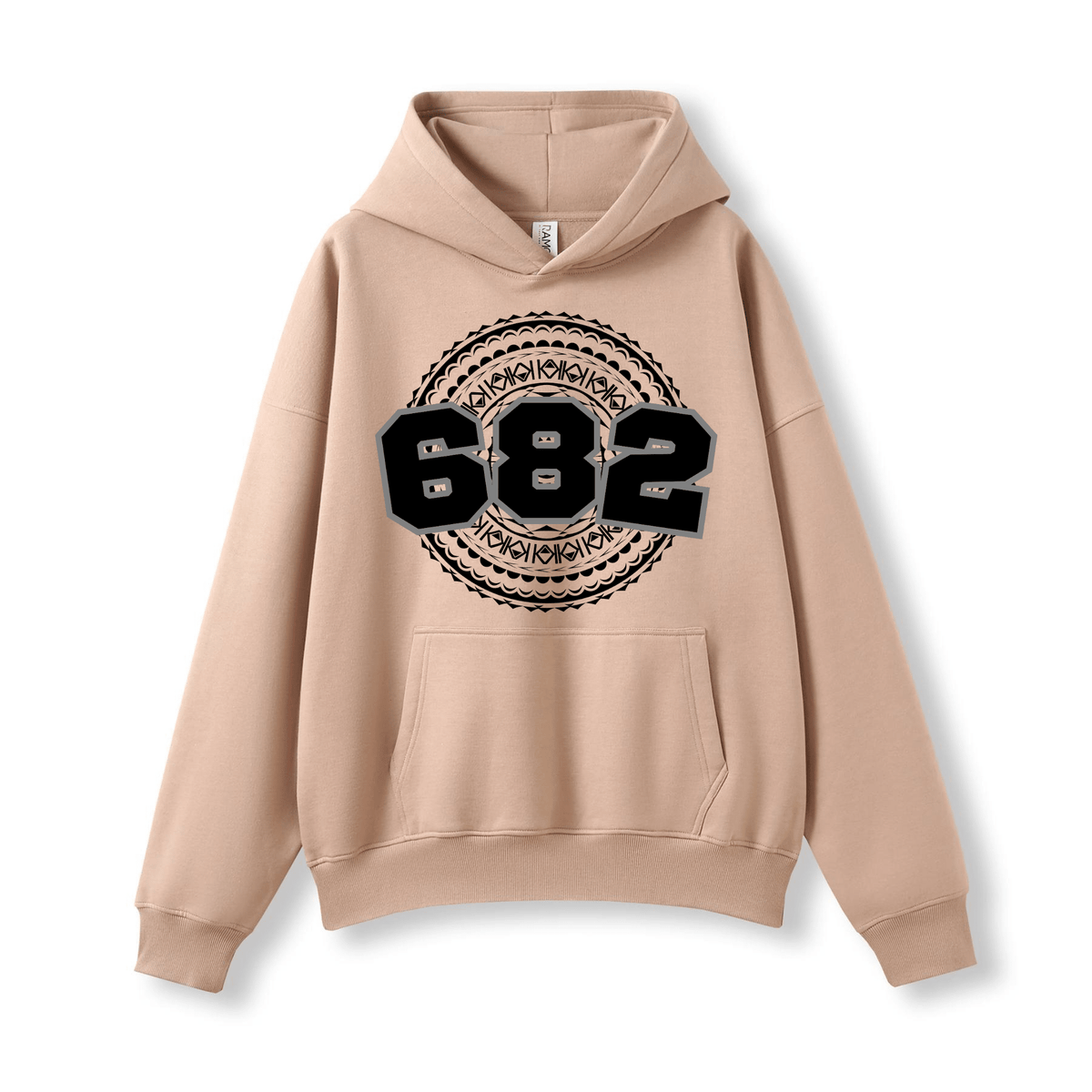 COOK ISLANDS | 682 | OVERSIZE UNISEX HOODIE | BLACK DESIGN - Stick N It