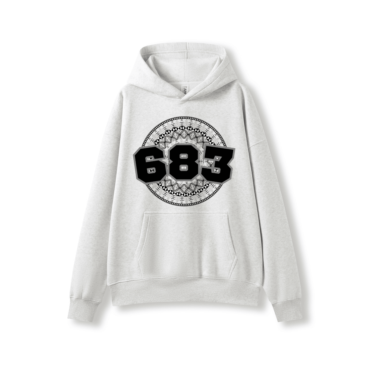 NIUE | 683 | OVERSIZE UNISEX HOODIE | BLACK DESIGN - Stick N It