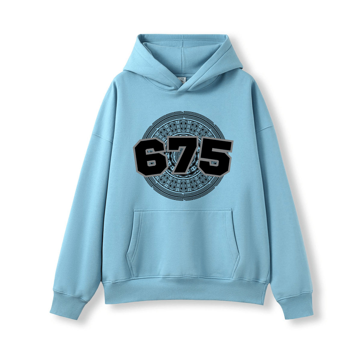 PNG | 675 | OVERSIZE UNISEX HOODIE | BLACK DESIGN - Stick N It
