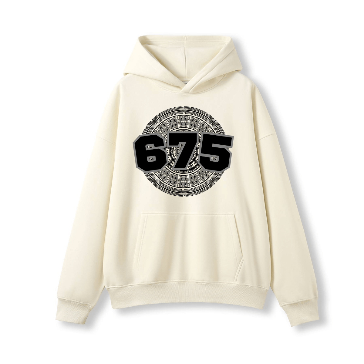PNG | 675 | OVERSIZE UNISEX HOODIE | BLACK DESIGN - Stick N It