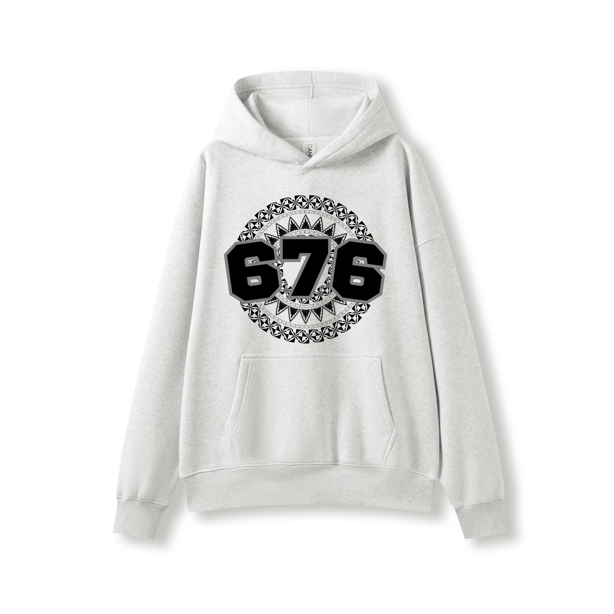 TONGA | 676 | OVERSIZE UNISEX HOODIE | BLACK DESIGN - Stick N It