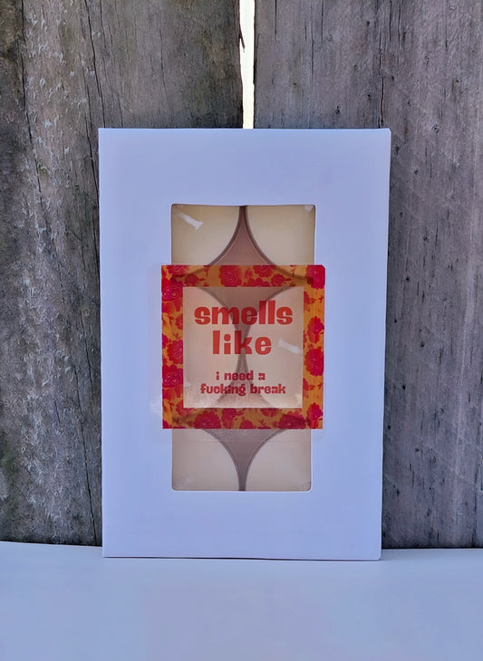 I NEED A FUCKING BREAK FRAGRANCED TEALIGHTS - Stick N It