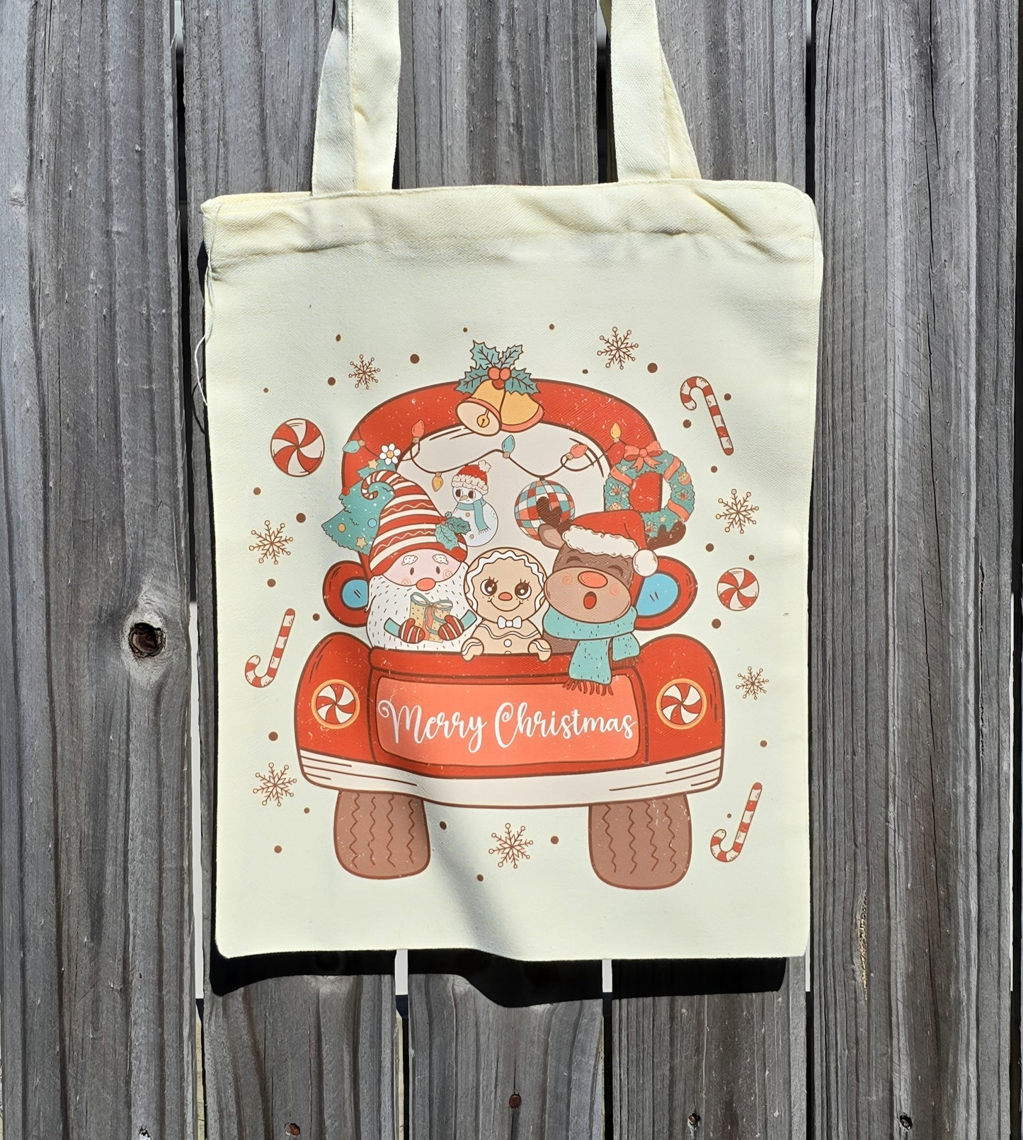 MERRY CHRISTMAS REUSABLE TOTE BAG - Stick N It