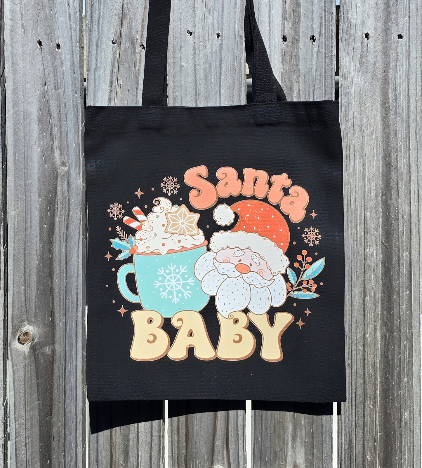 SANTA BABY REUSABLE TOTE BAG - Stick N It
