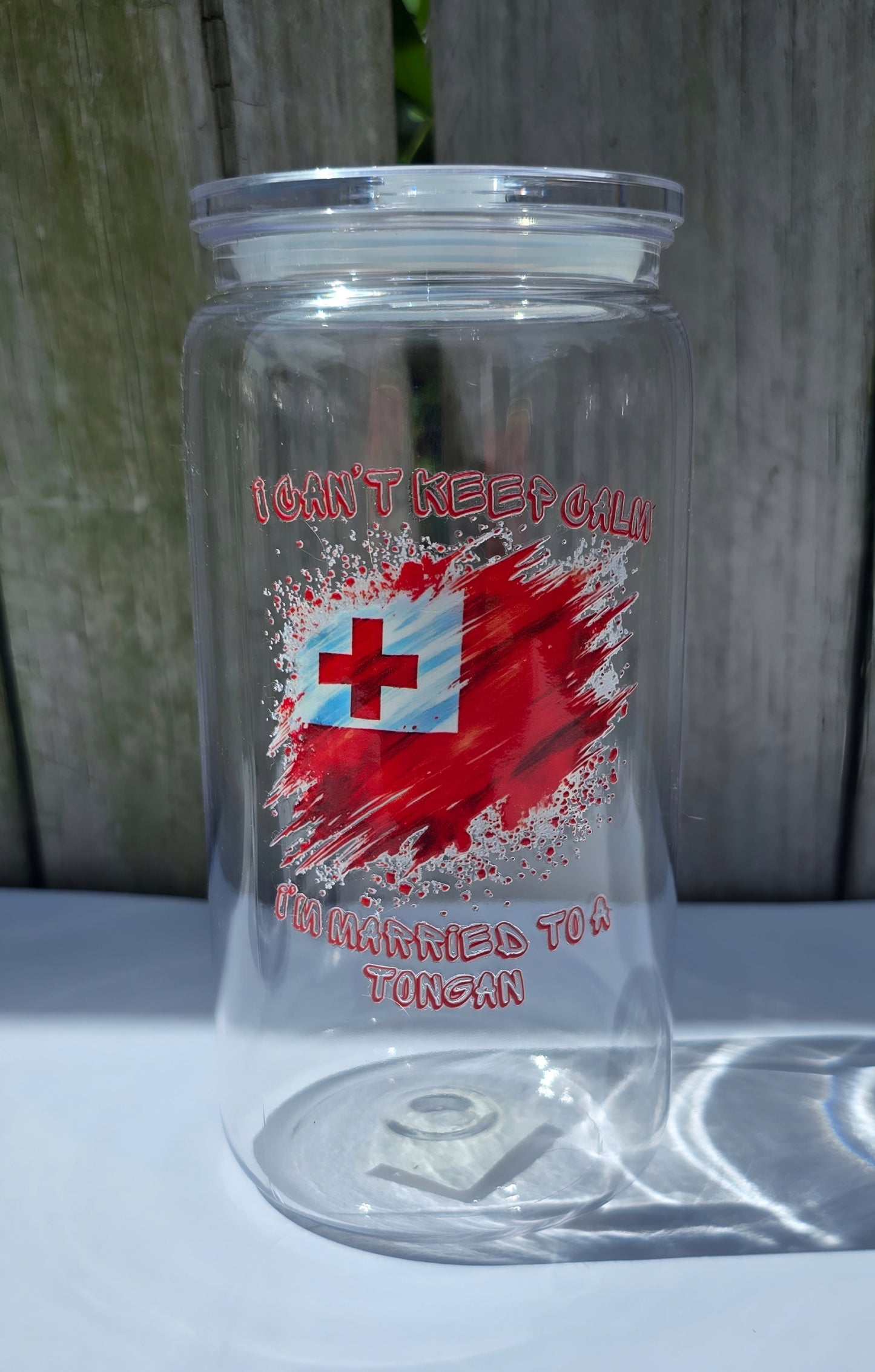 CHEEKY TONGA ACRYLIC CUP | POLYNESIAN - Stick N It