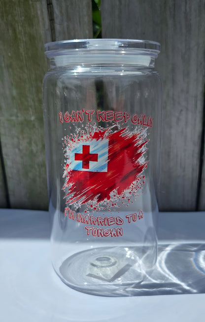 CHEEKY TONGA ACRYLIC CUP | POLYNESIAN - Stick N It