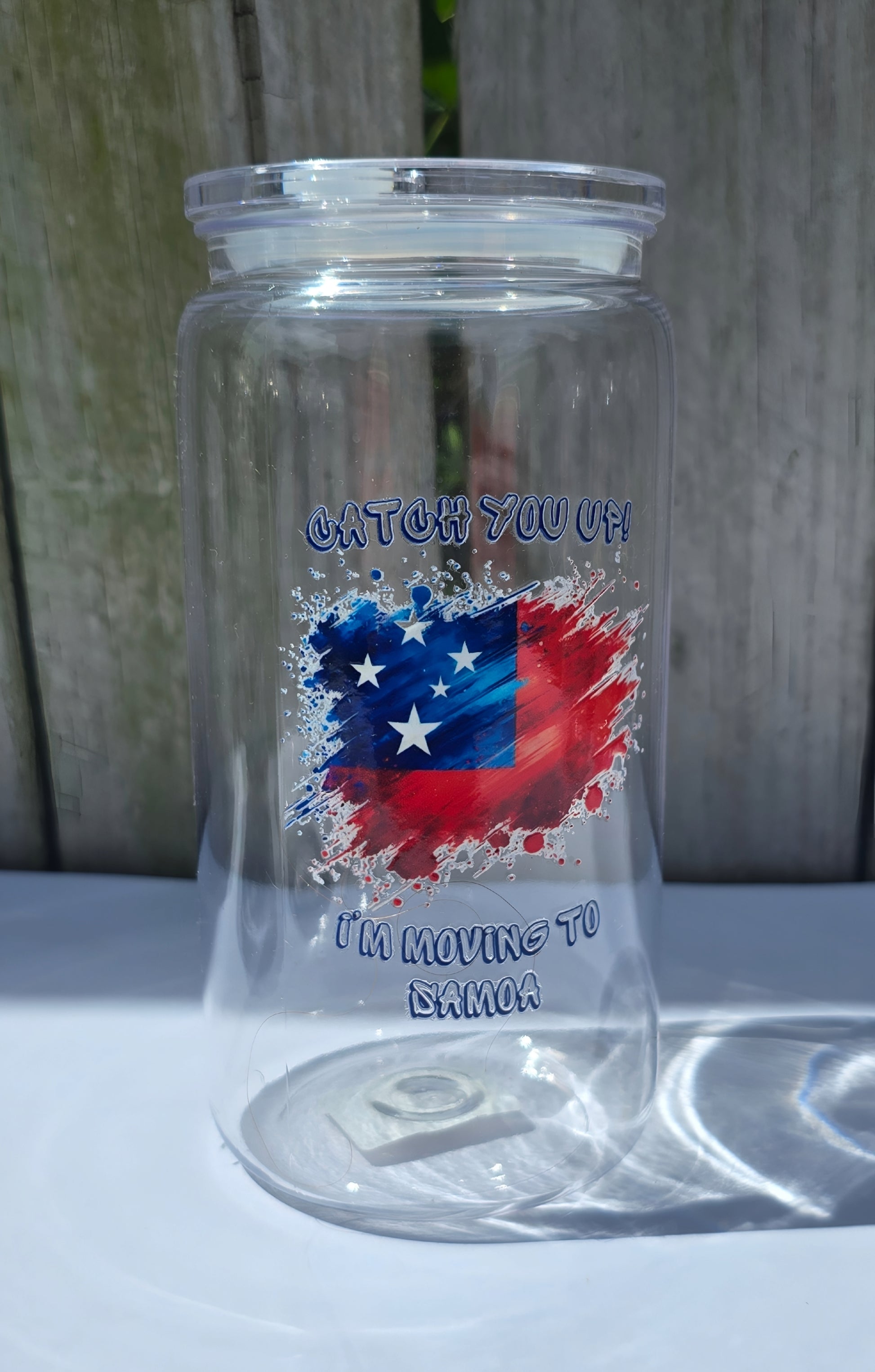 CHEEKY SAMOA ACRYLIC CUP | POLYNESIAN - Stick N It