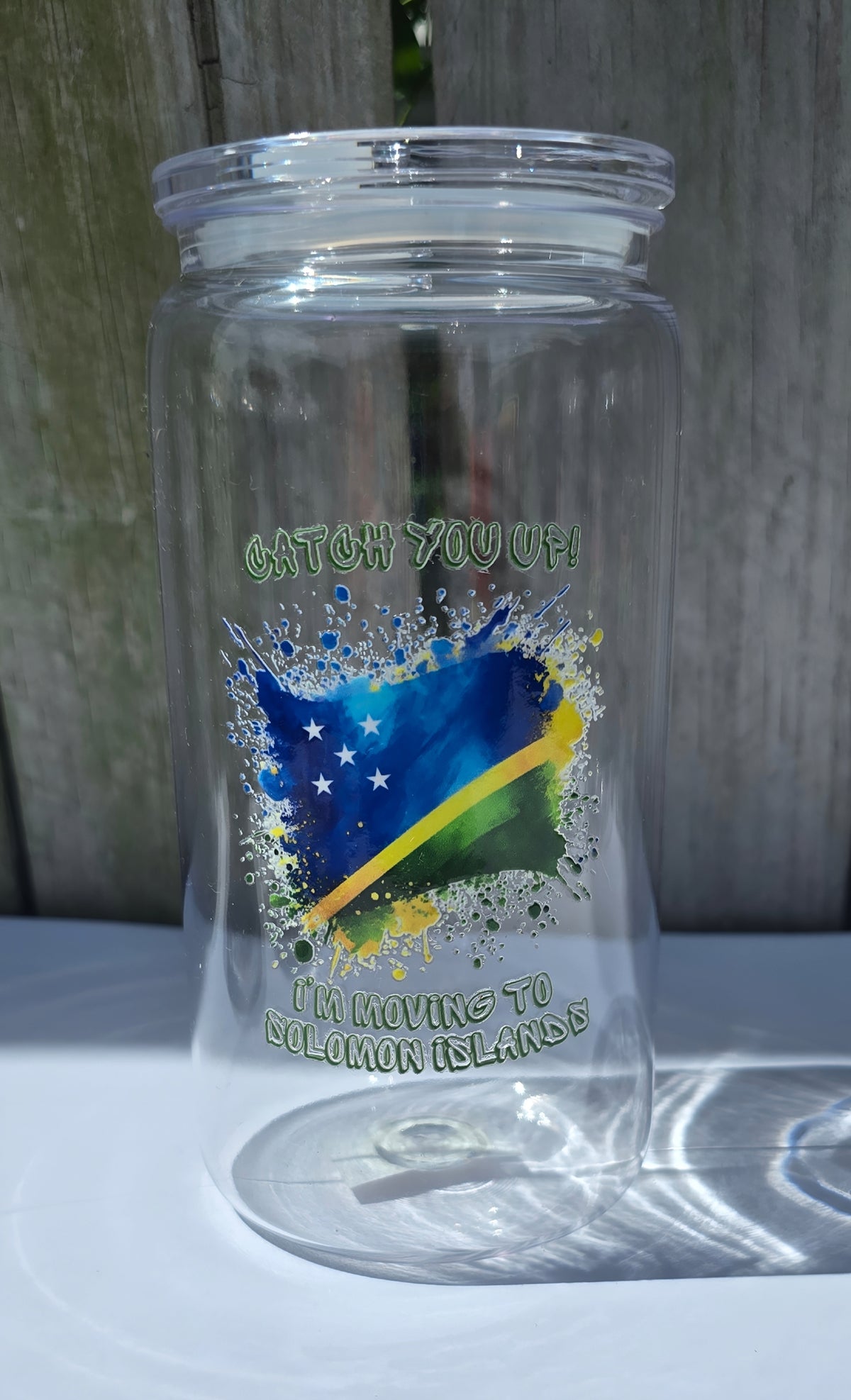 CHEEKY SOLOMON ISLANDS ACRYLIC CUP - Stick N It