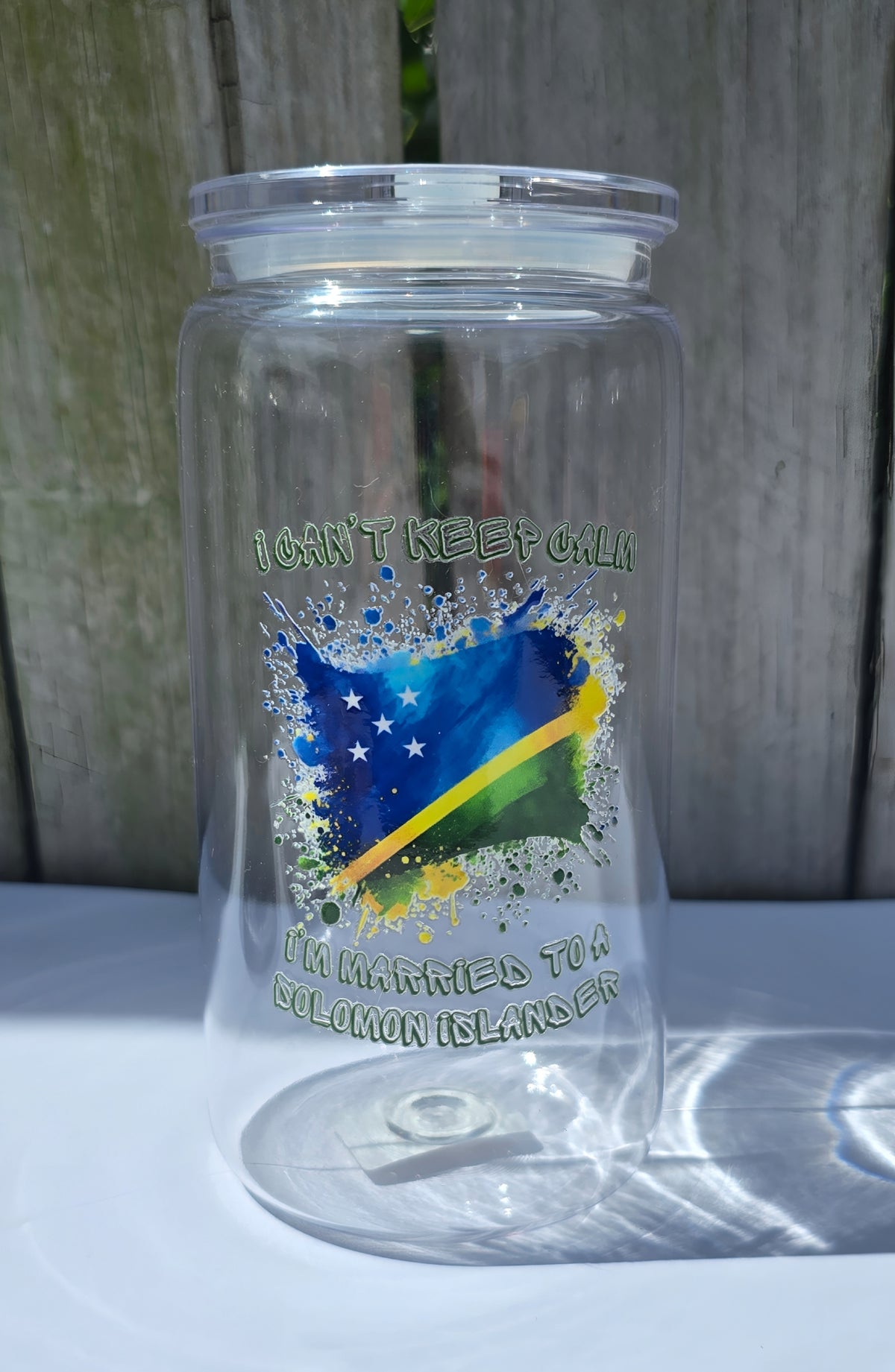 CHEEKY SOLOMON ISLANDS ACRYLIC CUP - Stick N It