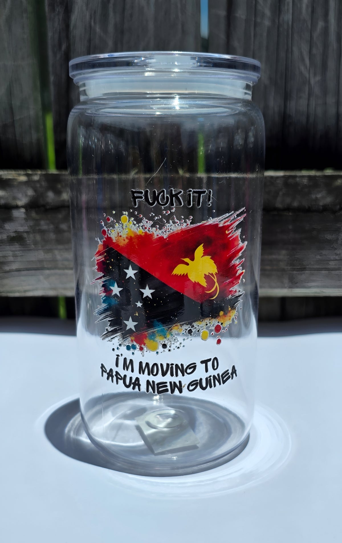 CHEEKY PNG ACRYLIC CUP | PASIFIKA - Stick N It