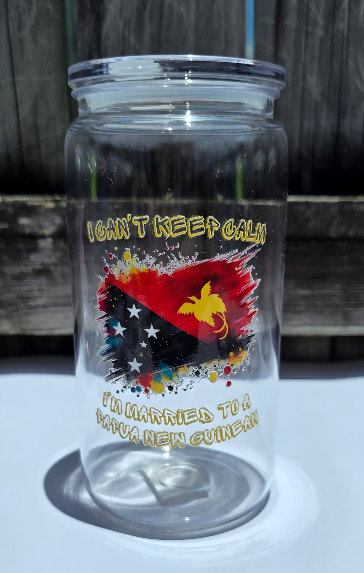 CHEEKY PNG ACRYLIC CUP | PASIFIKA - Stick N It