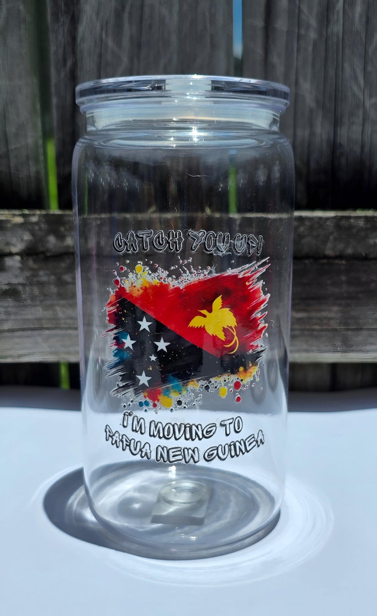 CHEEKY PNG ACRYLIC CUP | PASIFIKA - Stick N It