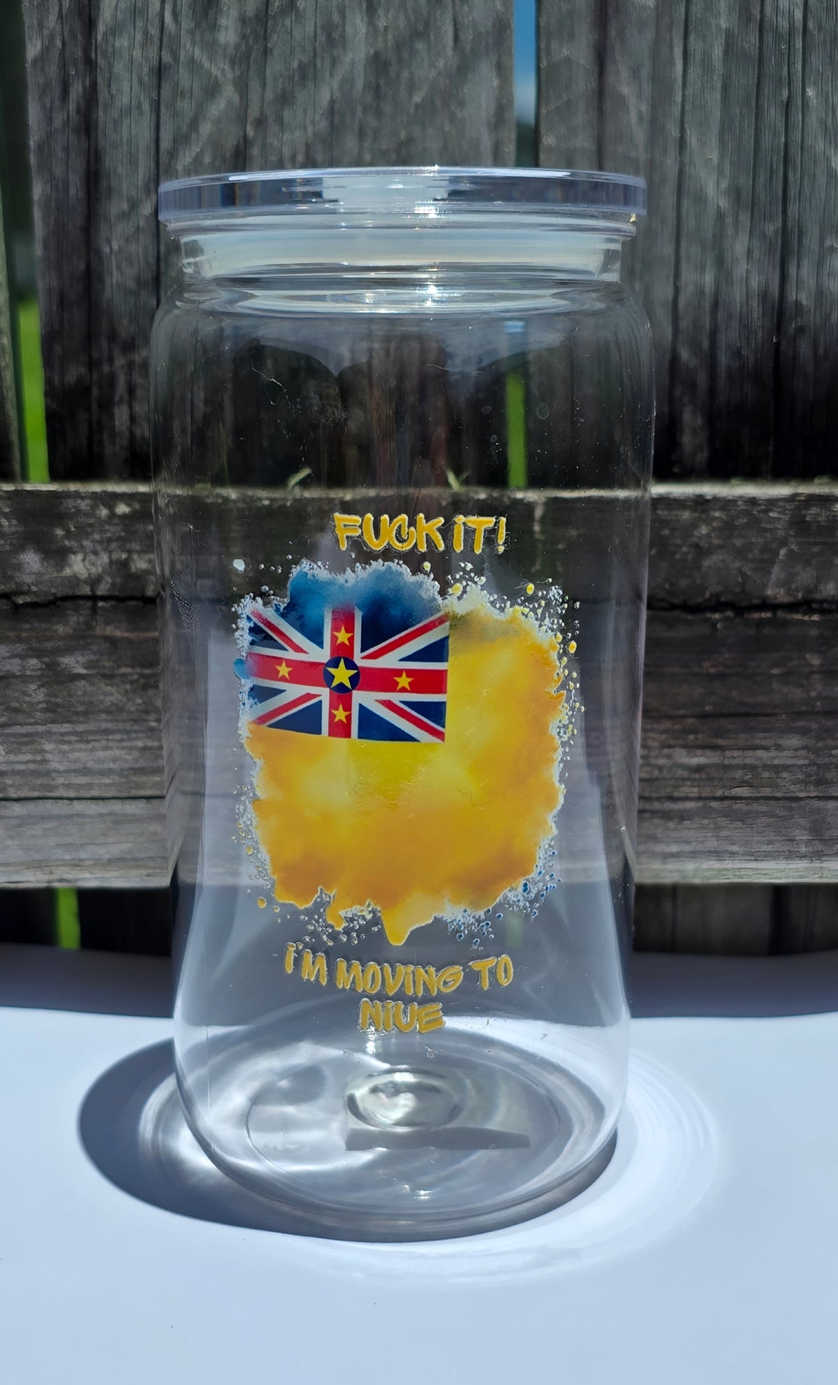 CHEEKY NIUE ACRYLIC CUP | POLYNESIAN - Stick N It