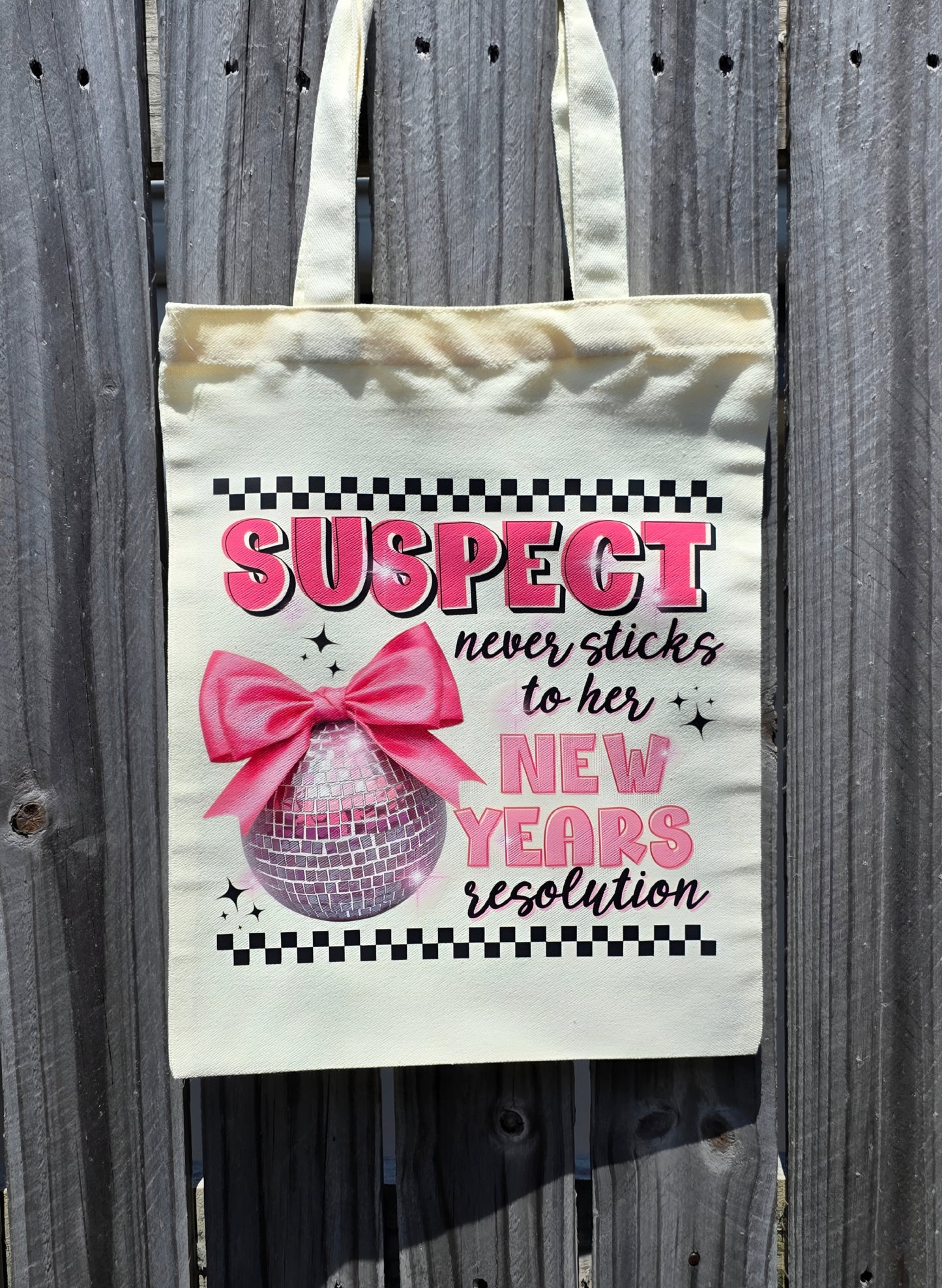 FUNNY SUSPECT REUSABLE TOTE BAGS - Stick N It