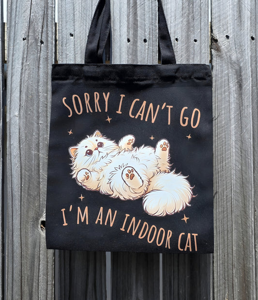 I'M AN INDOOR CAT REUSABLE TOTE BAG - Stick N It