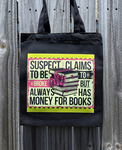 FUNNY SUSPECT REUSABLE TOTE BAGS - Stick N It