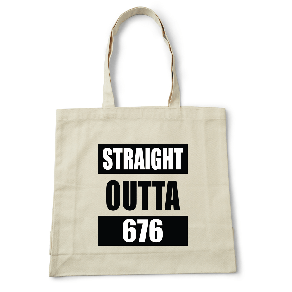STRAIGHT OUTTA 676 | REUSABLE TOTE BAG - Stick N It