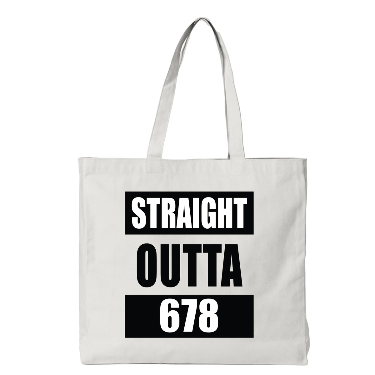 STRAIGHT OUTTA 678 | REUSABLE TOTE BAG - Stick N It