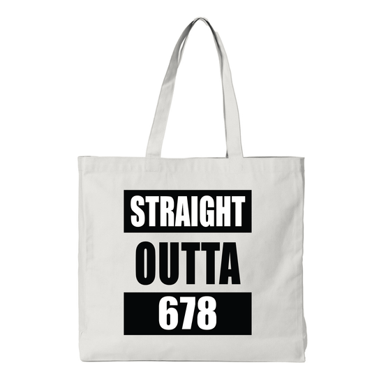 STRAIGHT OUTTA 678 | REUSABLE TOTE BAG - Stick N It