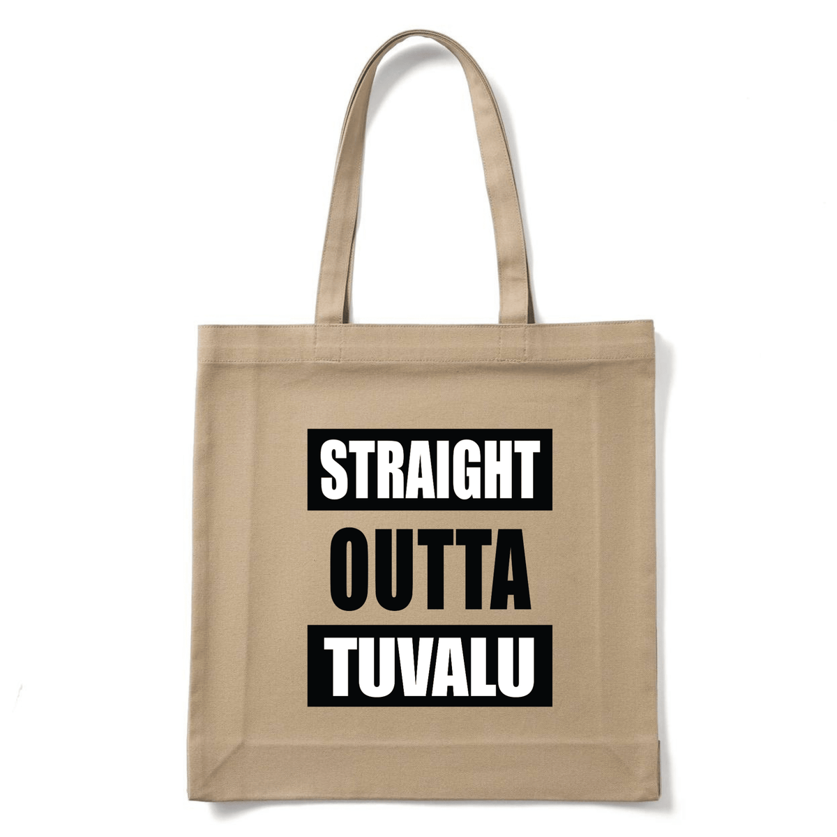 STRAIGHT OUTTA TUVALU | REUSABLE TOTE BAG - Stick N It