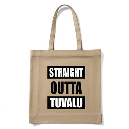 STRAIGHT OUTTA TUVALU | REUSABLE TOTE BAG - Stick N It