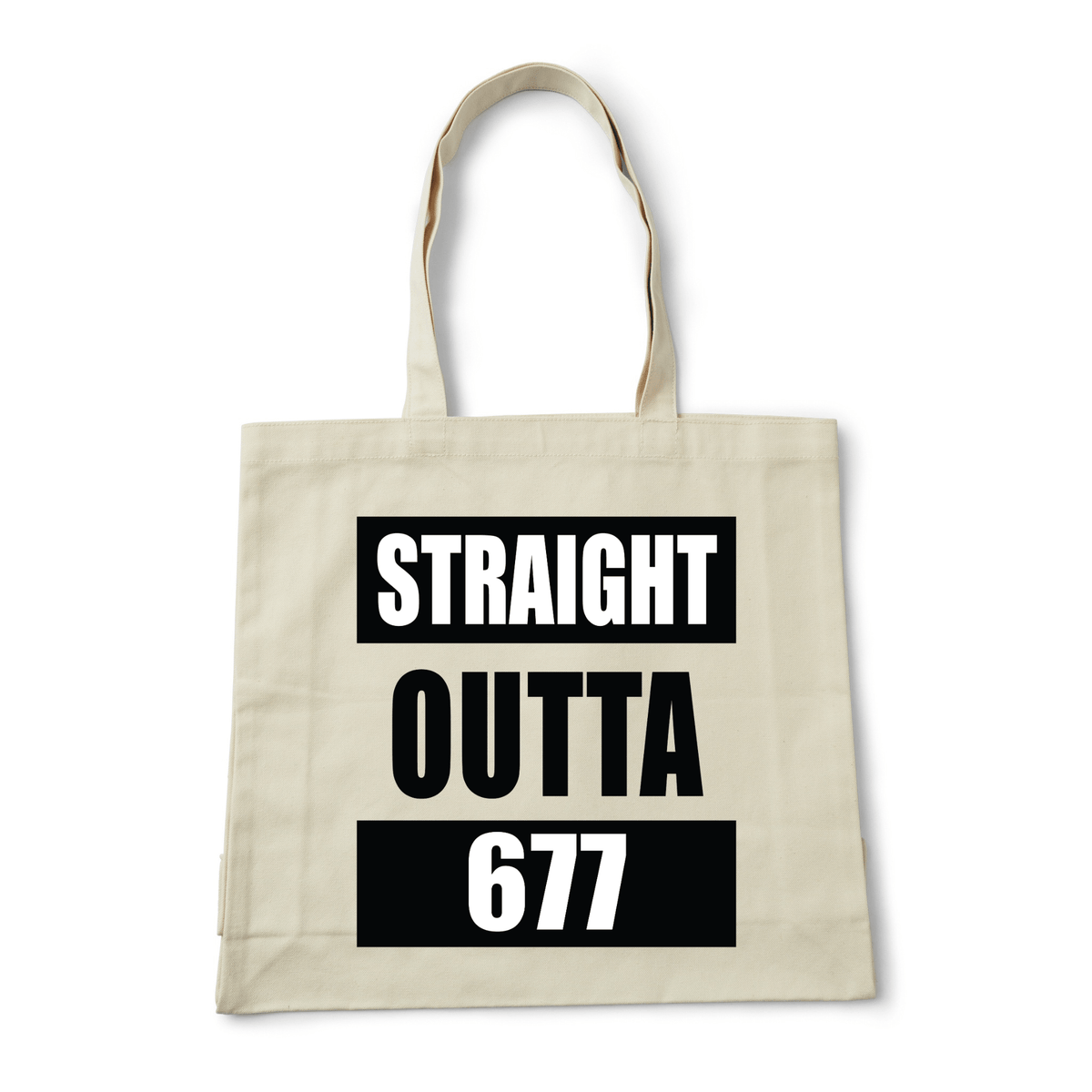 STRAIGHT OUTTA 677 | REUSABLE TOTE BAG - Stick N It