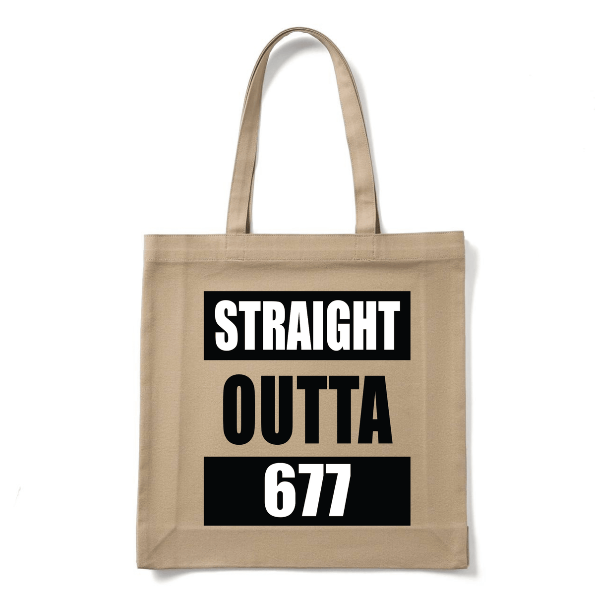 STRAIGHT OUTTA 677 | REUSABLE TOTE BAG - Stick N It