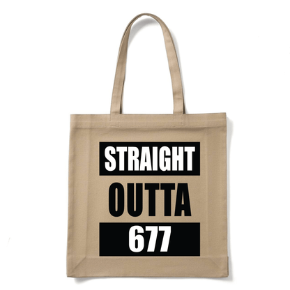 STRAIGHT OUTTA 677 | REUSABLE TOTE BAG - Stick N It