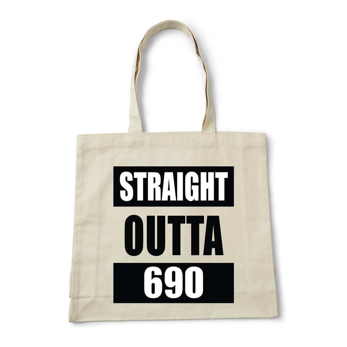 STRAIGHT OUTTA 690 | REUSABLE TOTE BAG - Stick N It
