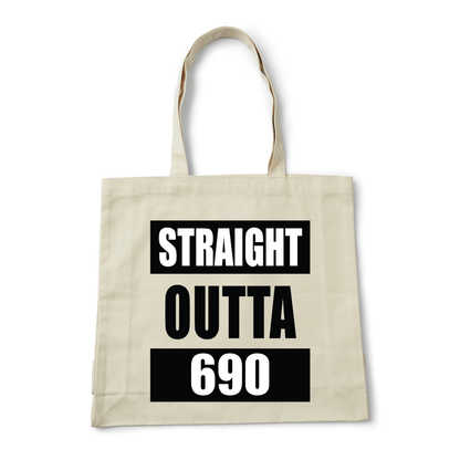 STRAIGHT OUTTA 690 | REUSABLE TOTE BAG - Stick N It