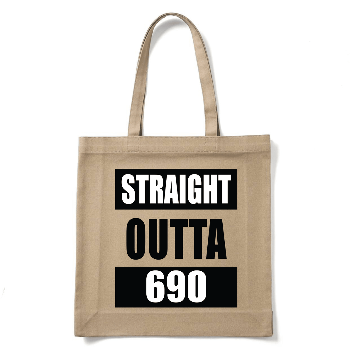STRAIGHT OUTTA 690 | REUSABLE TOTE BAG - Stick N It