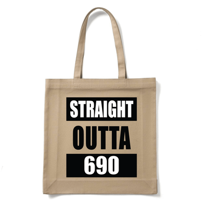 STRAIGHT OUTTA 690 | REUSABLE TOTE BAG - Stick N It