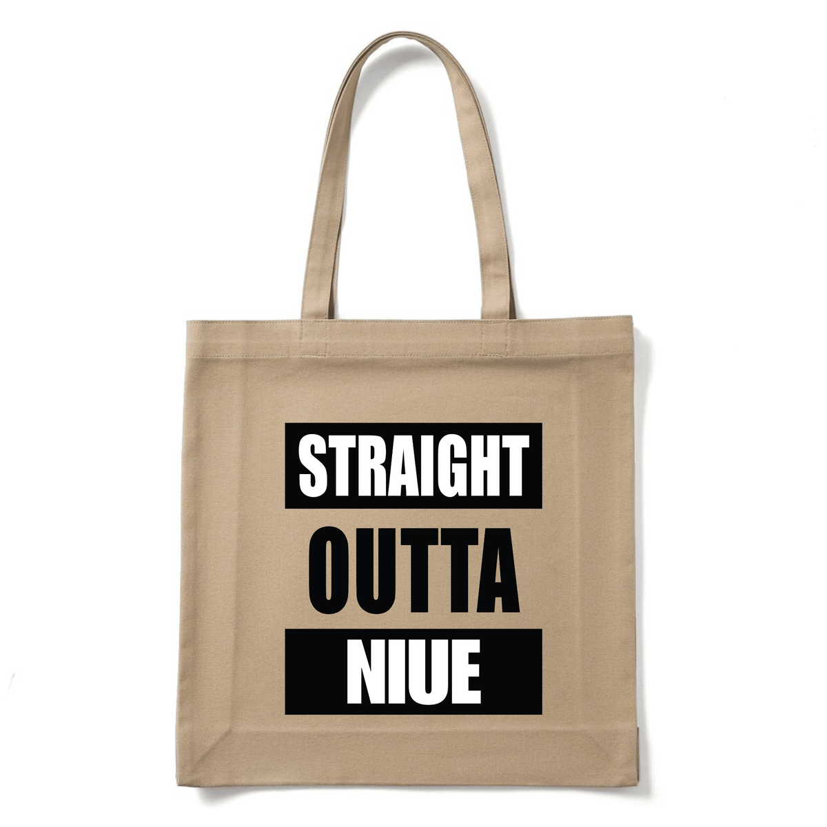 STRAIGHT OUTTA NIUE | REUSABLE TOTE BAG - Stick N It