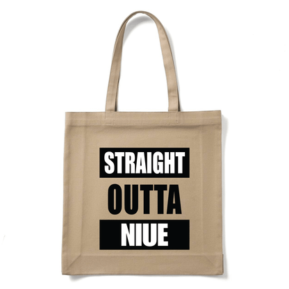 STRAIGHT OUTTA NIUE | REUSABLE TOTE BAG - Stick N It