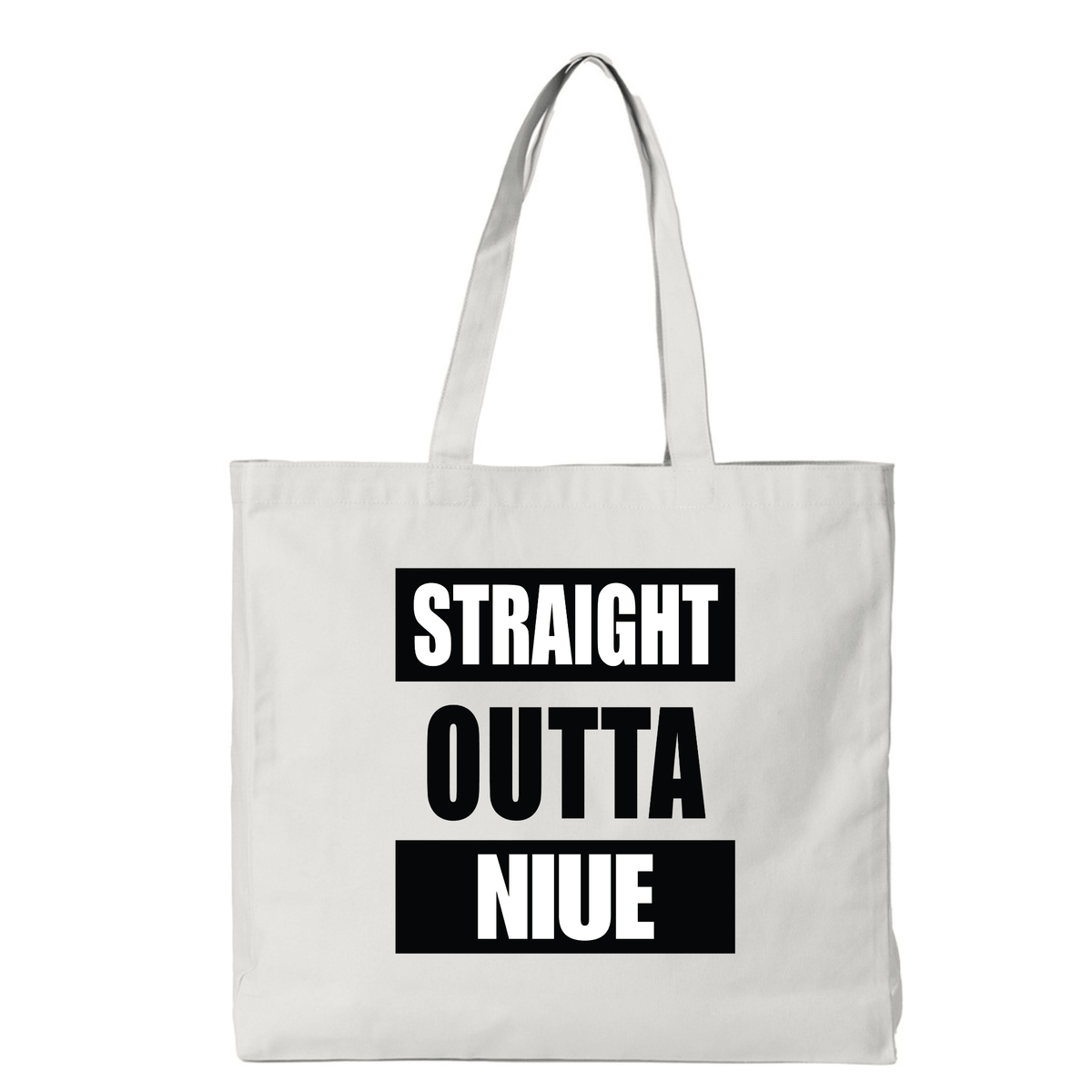 STRAIGHT OUTTA NIUE | REUSABLE TOTE BAG - Stick N It