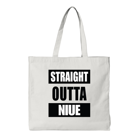 STRAIGHT OUTTA NIUE | REUSABLE TOTE BAG - Stick N It