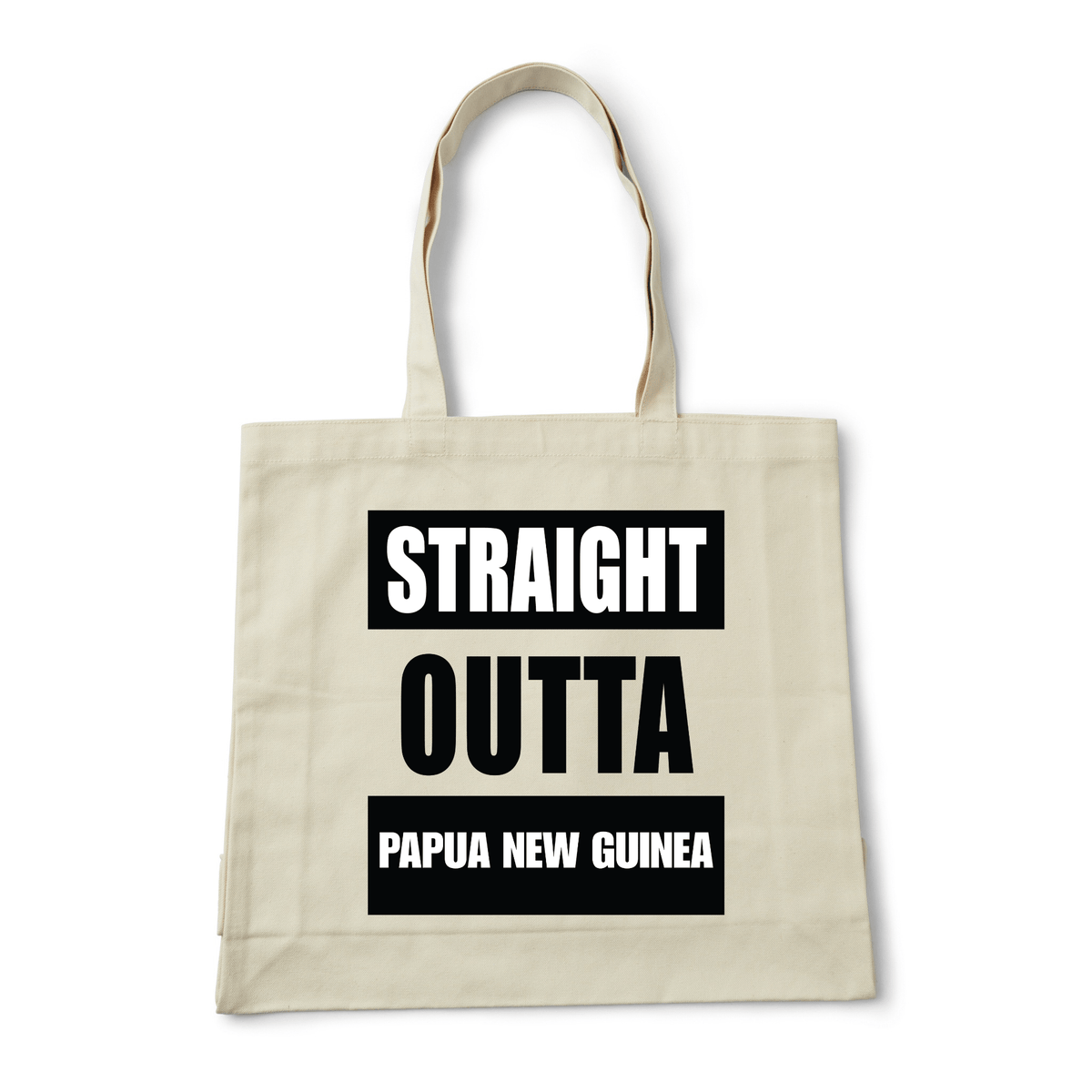 STRAIGHT OUTTA PAPUA NEW GUINEA | REUSABLE TOTE BAG - Stick N It