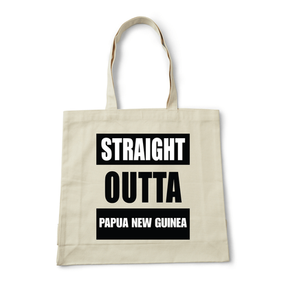 STRAIGHT OUTTA PAPUA NEW GUINEA | REUSABLE TOTE BAG - Stick N It