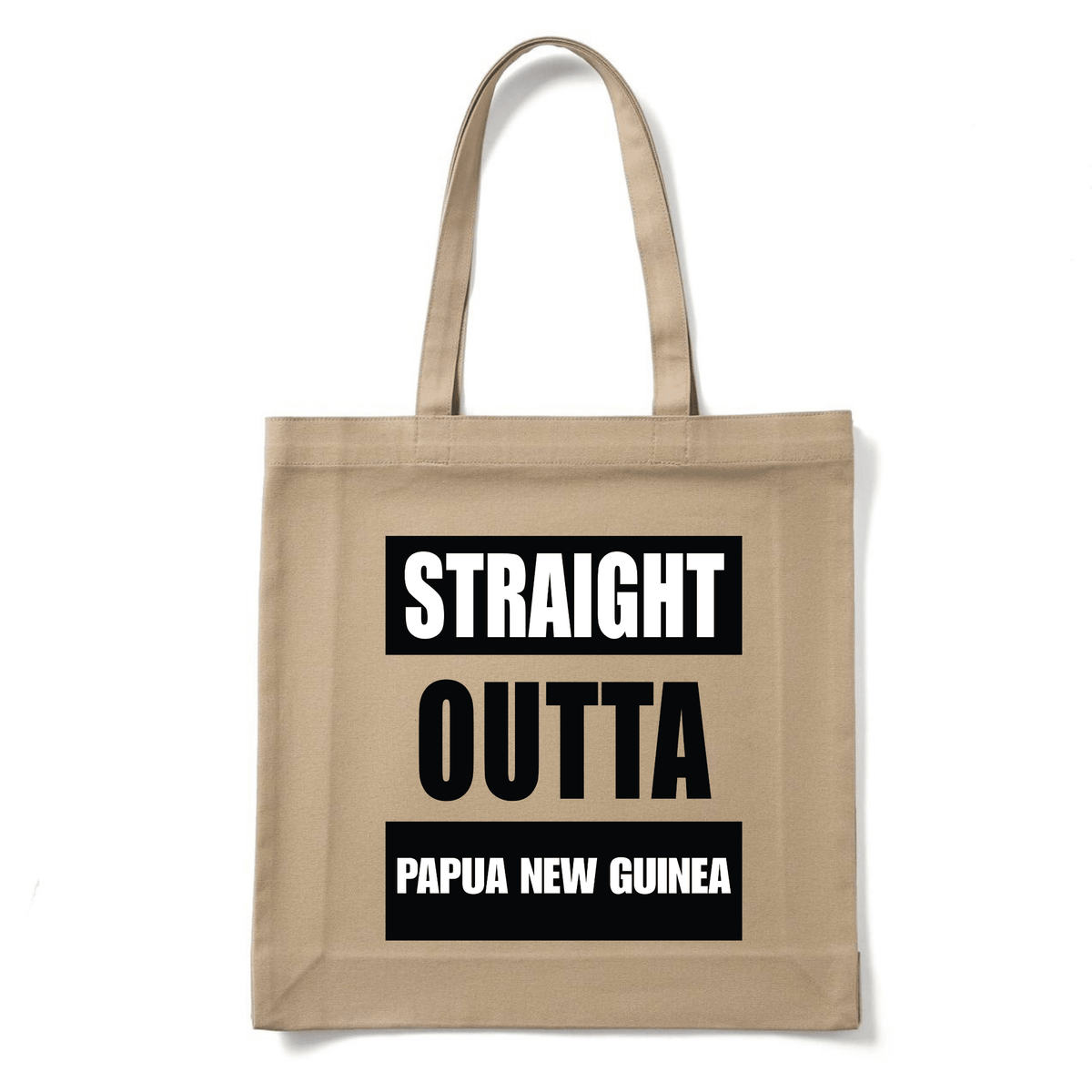 STRAIGHT OUTTA PAPUA NEW GUINEA | REUSABLE TOTE BAG - Stick N It