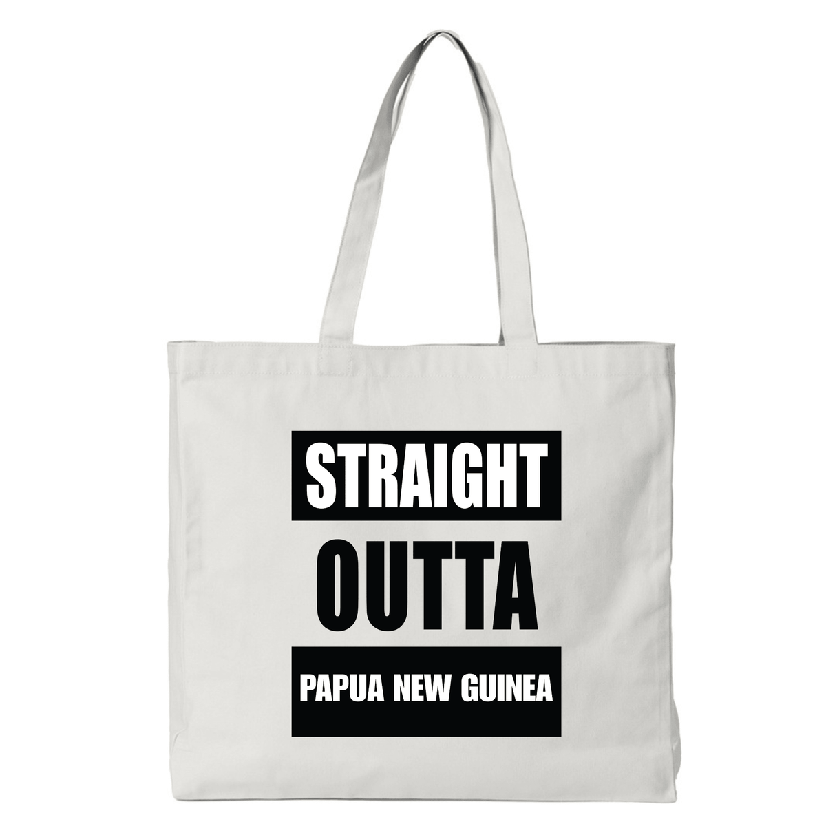 STRAIGHT OUTTA PAPUA NEW GUINEA | REUSABLE TOTE BAG - Stick N It