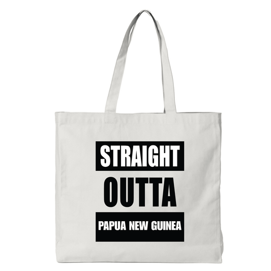 STRAIGHT OUTTA PAPUA NEW GUINEA | REUSABLE TOTE BAG - Stick N It