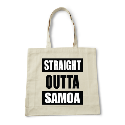 STRAIGHT OUTTA SAMOA | REUSABLE TOTE BAG - Stick N It