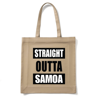 STRAIGHT OUTTA SAMOA | REUSABLE TOTE BAG - Stick N It